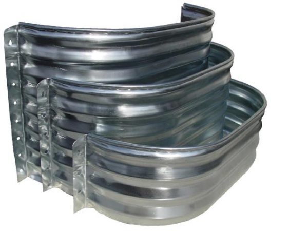 Elongated Galvanized Steel Window Well - Window Well Covers