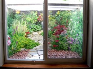 window well liners Garden Scene2