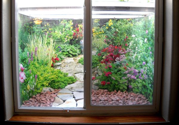 window well liners Garden Scene2