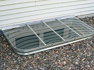 64x38 Sloped Egress Cover for Metal Well