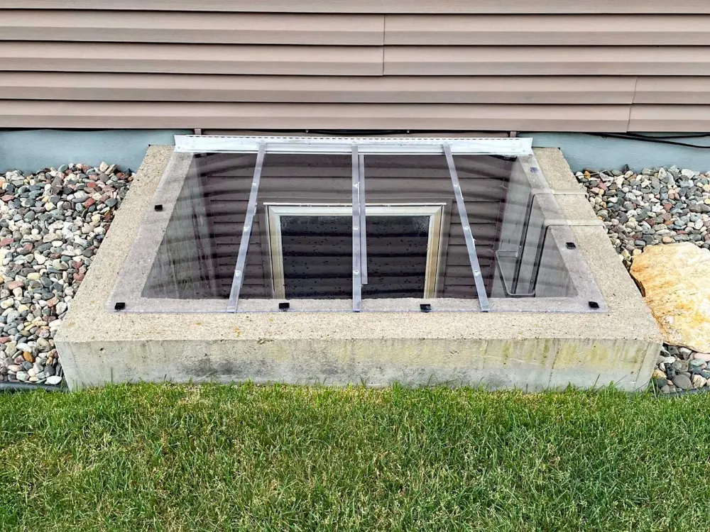Sloped or Flat covers for Concrete window wells-2